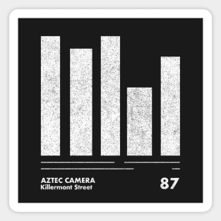 Aztec Camera / Minimal Graphic Design Tribute Magnet